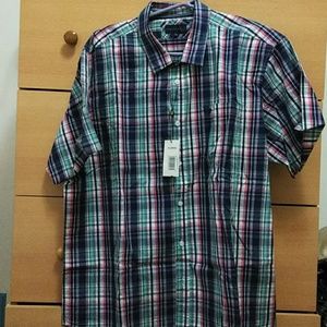 Men's shirt 100 percent cotton plad, new